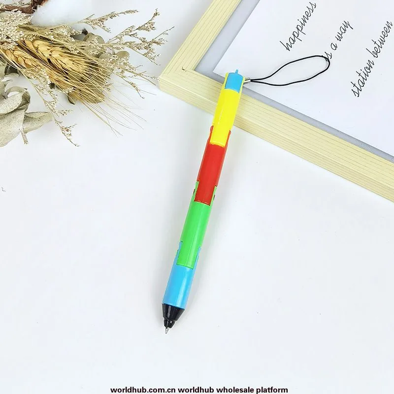 New Creative Cute Folding Ballpoint Pen Primary School Student Reward Stationery Flexible and Deformable with Hanging Rope Ballp 3