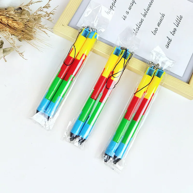 New Creative Cute Folding Ballpoint Pen Primary School Student Reward Stationery Flexible and Deformable with Hanging Rope Ballp 6