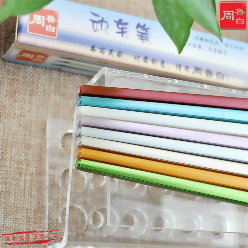 Creative Harmony Train Pen Crystal Drill Bit Student Neutral Pen Box Black Needle Pen Office Stationery Trendy 2