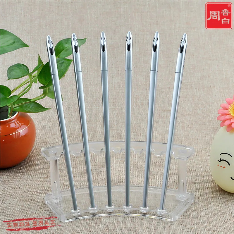 Creative Harmony Train Pen Crystal Drill Bit Student Neutral Pen Box Black Needle Pen Office Stationery Trendy 10