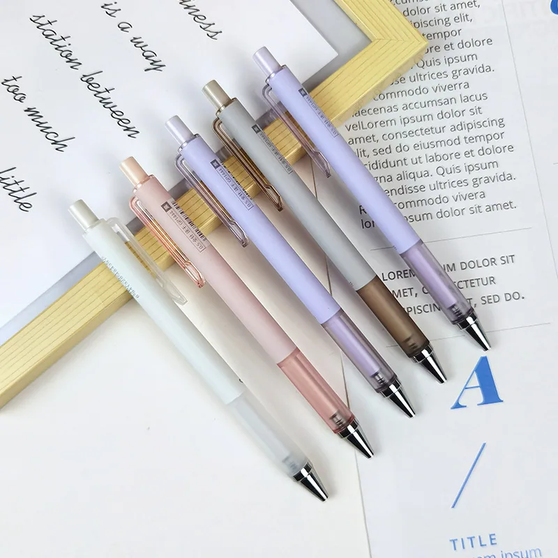 ST color smoked color simple press brush question neutral pen box black office signature pen physical store stationery wholesale 5