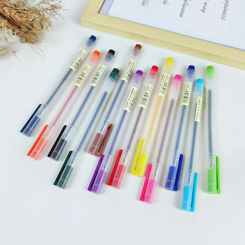 Manufacturer supplies student neutral pen 0.5mm writing pen G-103 colorful stationery fountain pen neutral pen 6
