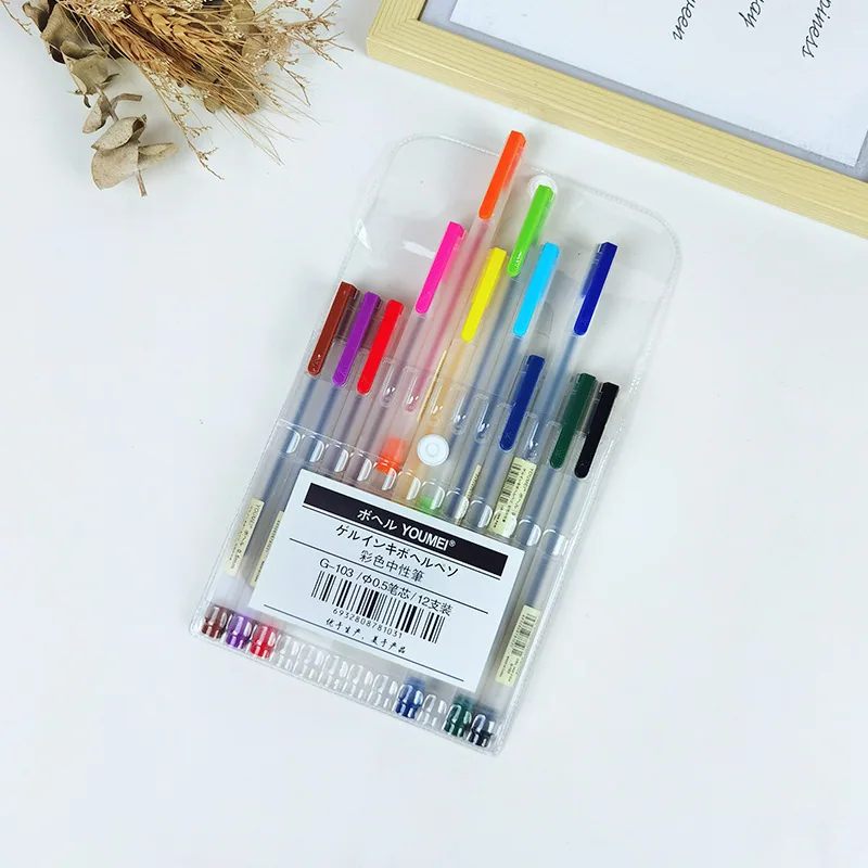 Manufacturer supplies student neutral pen 0.5mm writing pen G-103 colorful stationery fountain pen neutral pen 5