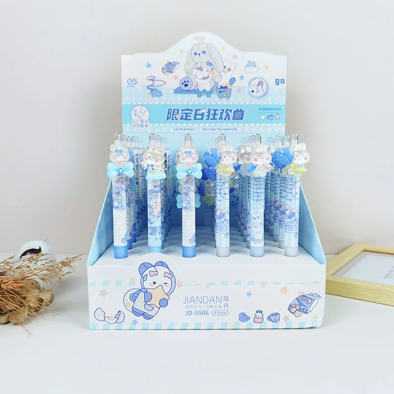 Limited day carnival song design, neutral pen, cute press, resin cartoon design pen, student fountain pen 6