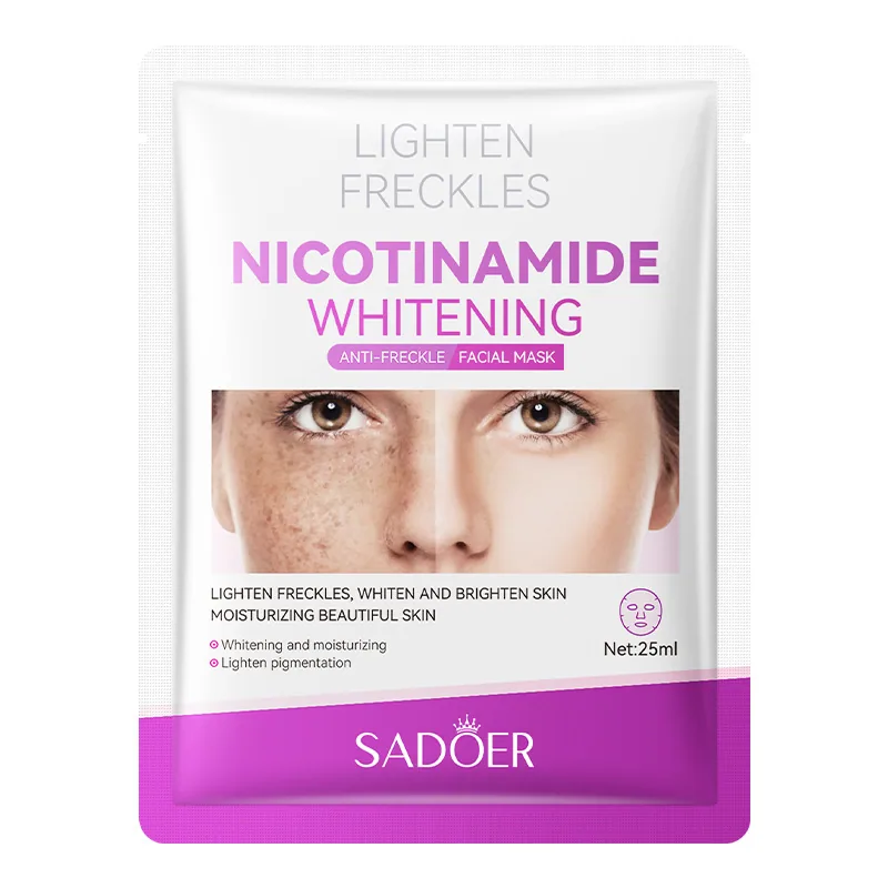 SADOER nicotinamide facial mask essence texture feature moisturizing whitening spot removing essence dripping effect