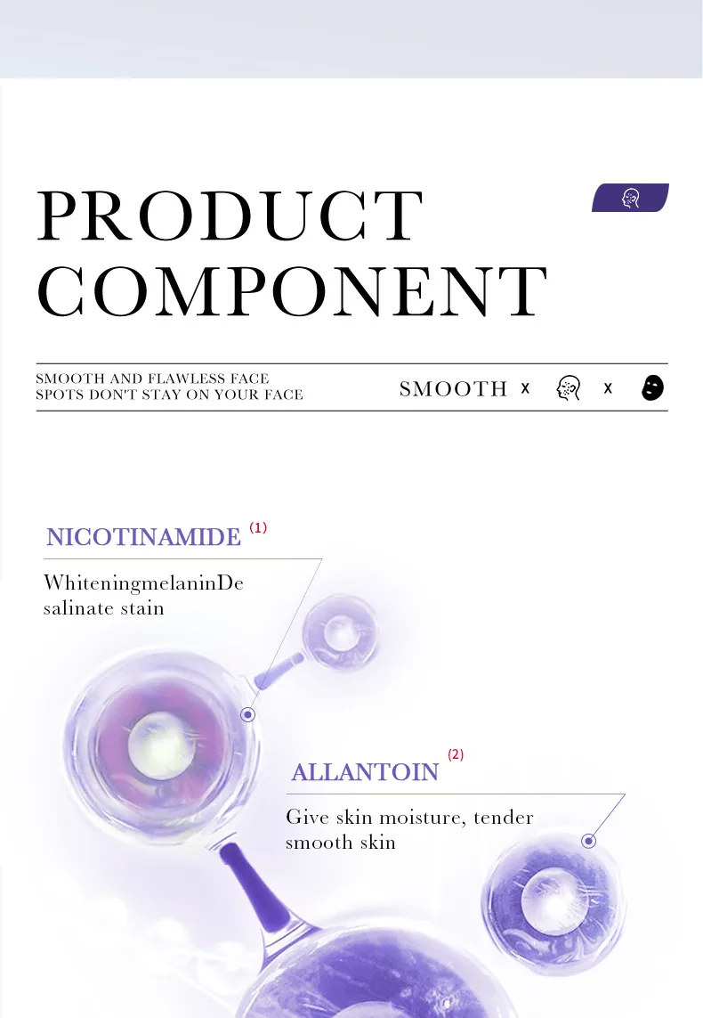 SADOER whitening and freckle removing facial mask essence liquid texture display, niacinamide moisturizing and hydrating esse