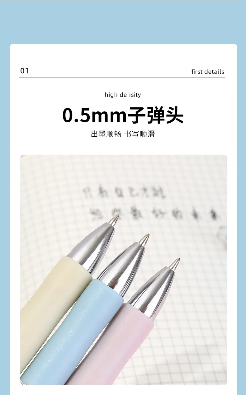 High Beauty Press Student Stationery Morandi Brushing Questions Neutral Pen Ins Color Exam Signature Pen Wholesale 9