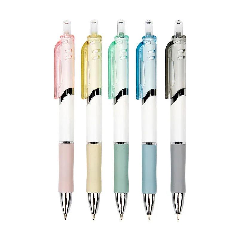 High Beauty Press Student Stationery Morandi Brushing Questions Neutral Pen Ins Color Exam Signature Pen Wholesale 2