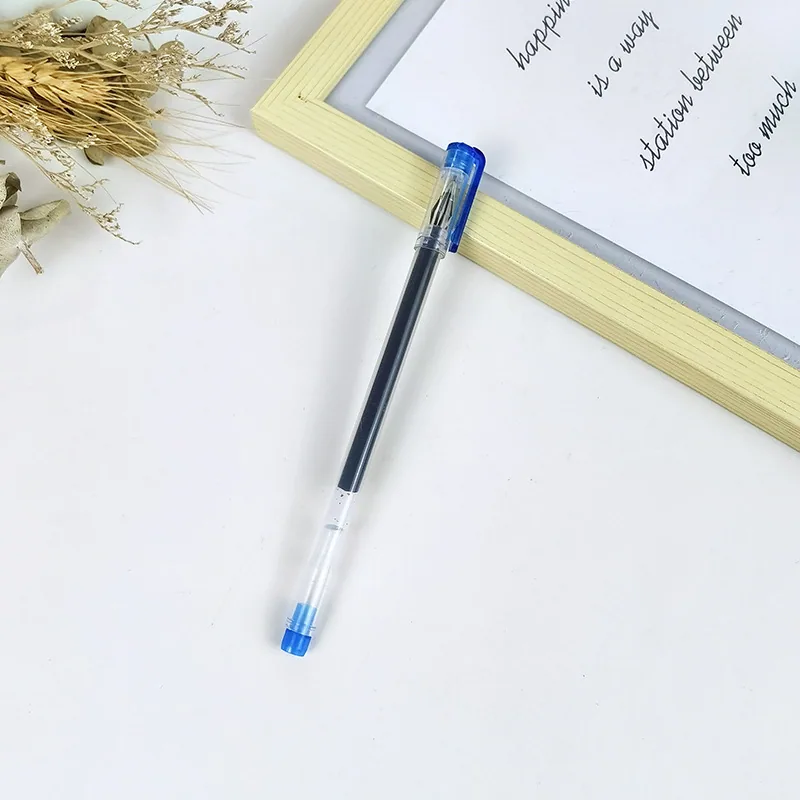 Hot Mining Creative Large Capacity Diamond Head 0.5 Full Needle Tube Neutral Pen Signature Student Exam Special Pen Carbon Pe