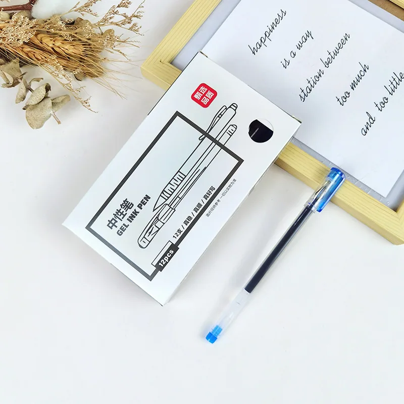 Hot Mining Creative Large Capacity Diamond Head 0.5 Full Needle Tube Neutral Pen Signature Student Exam Special Pen Carbon Pen 4
