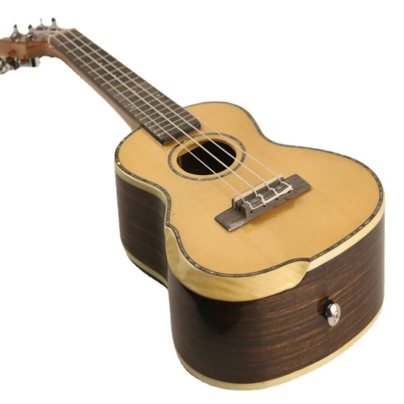 Yamaha การแสดงดนตรีร็อคอิเล็กทรอนิกส์ผู้ใหญ่ดึงอูคูเลเล่พื้นบ้านคลาสสิกอูคูเลเล่เริ่มต้น 5
