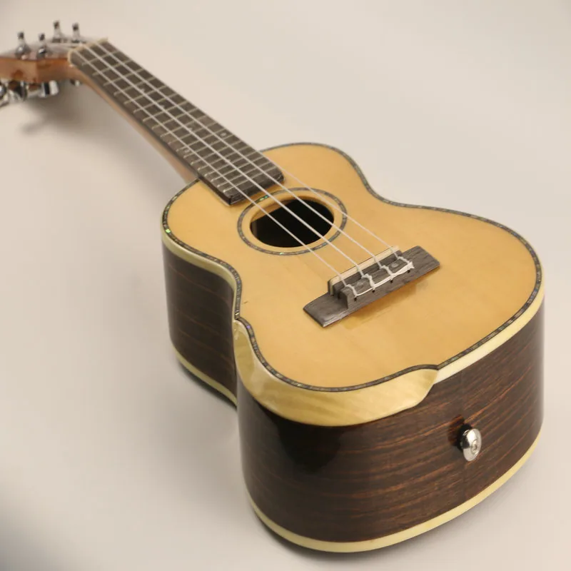 Yamaha การแสดงดนตรีร็อคอิเล็กทรอนิกส์ผู้ใหญ่ดึงอูคูเลเล่พื้นบ้านคลาสสิกอูคูเลเล่เริ่มต้น 7
