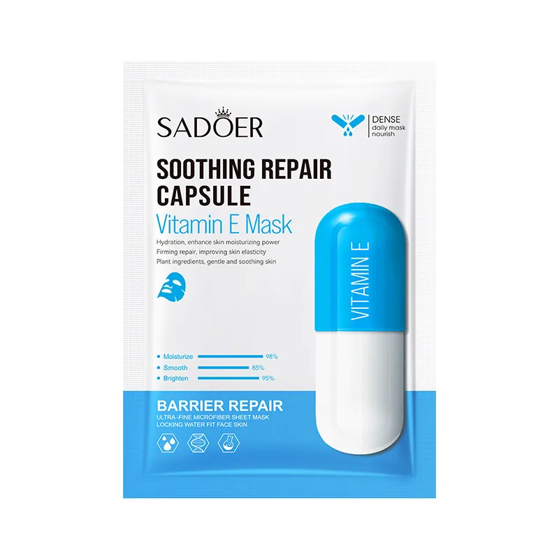 Cross-border foreign trade SADEOR vitamin C antioxidant brightening capsule mask hydrating and moisturizing, delicate skin rejuv 4
