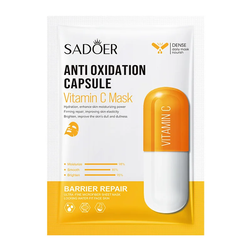 Cross-border foreign trade SADEOR vitamin C antioxidant brightening capsule mask hydrating and moisturizing, delicate skin re
