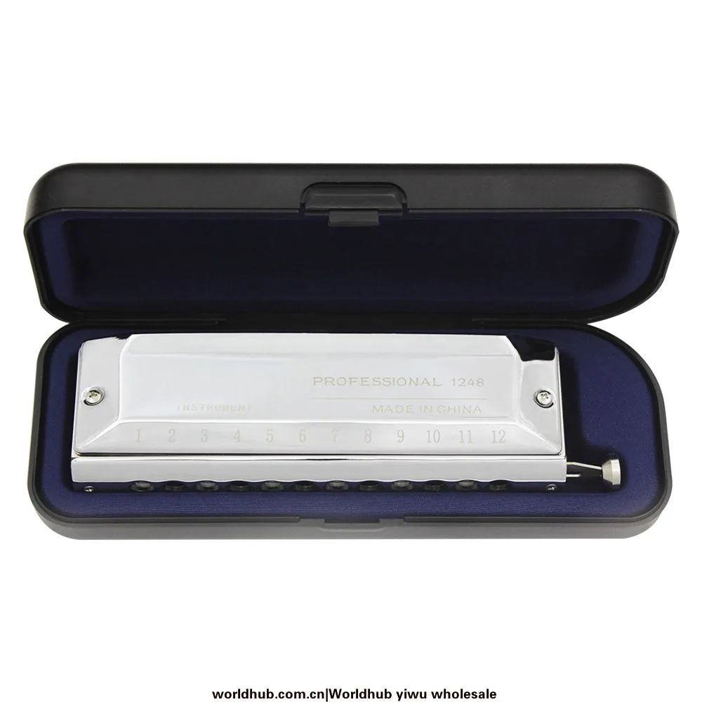 12 hole 48 note chromatic harmonica 16 hole 64 note mouth adult beginner to play harmonica playing instrument