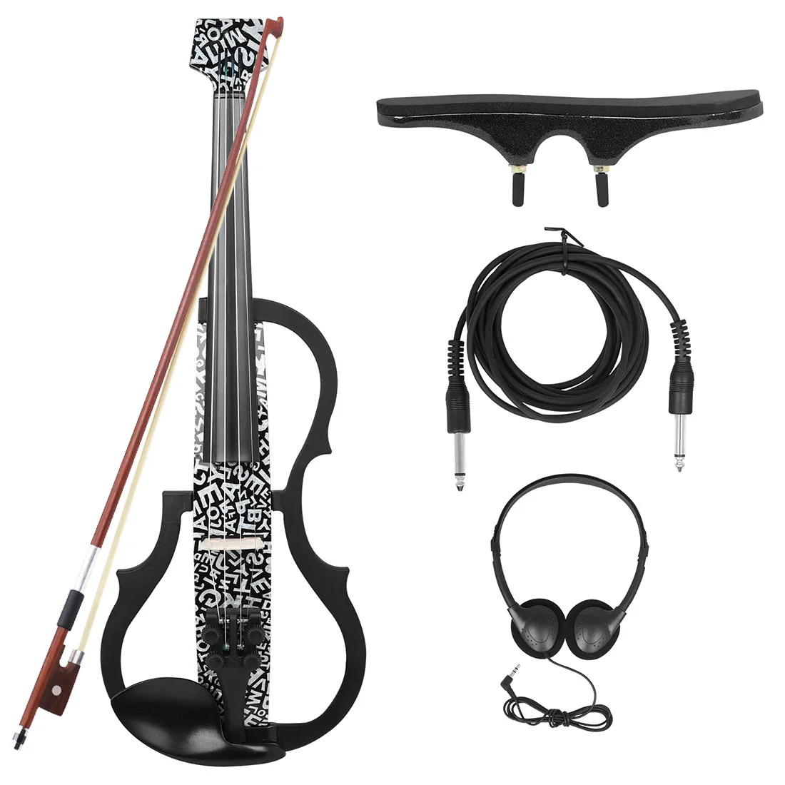 Foreign trade hot selling headless electronic violin carbon fiber silent violin adult professional level performance electronic 10