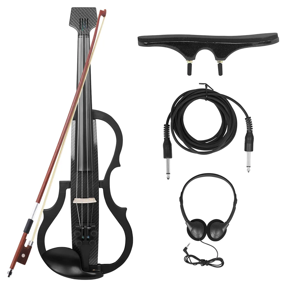 Foreign trade hot selling headless electronic violin carbon fiber silent violin adult professional level performance electronic 3