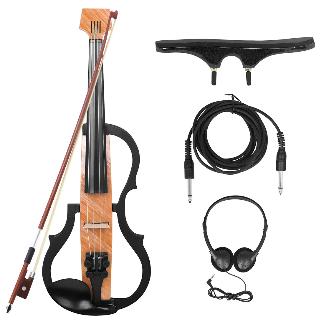 Foreign trade hot selling headless electronic violin carbon fiber silent violin adult professional level performance electronic 2
