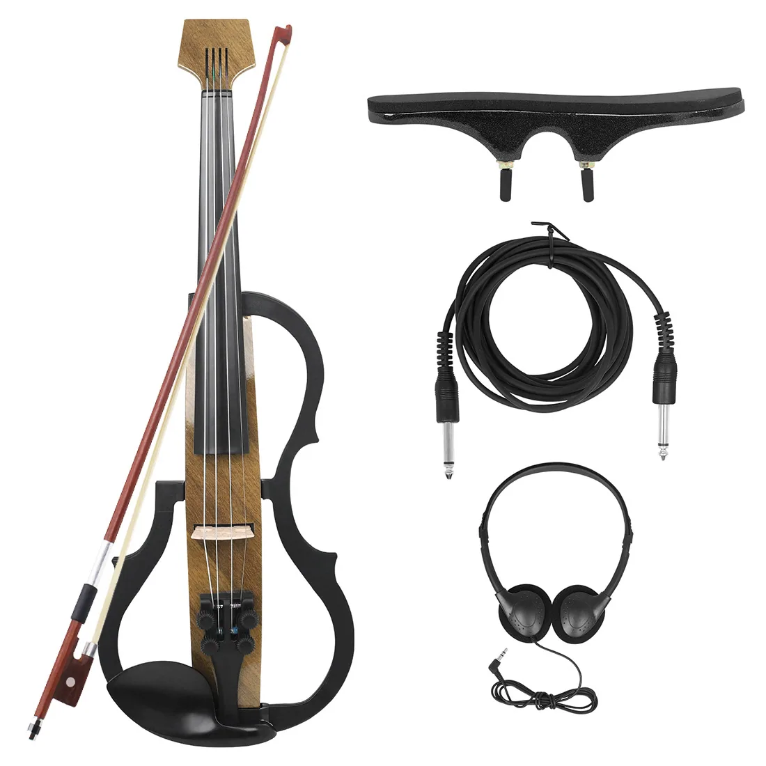 Foreign trade hot selling headless electronic violin carbon fiber silent violin adult professional level performance electronic 7