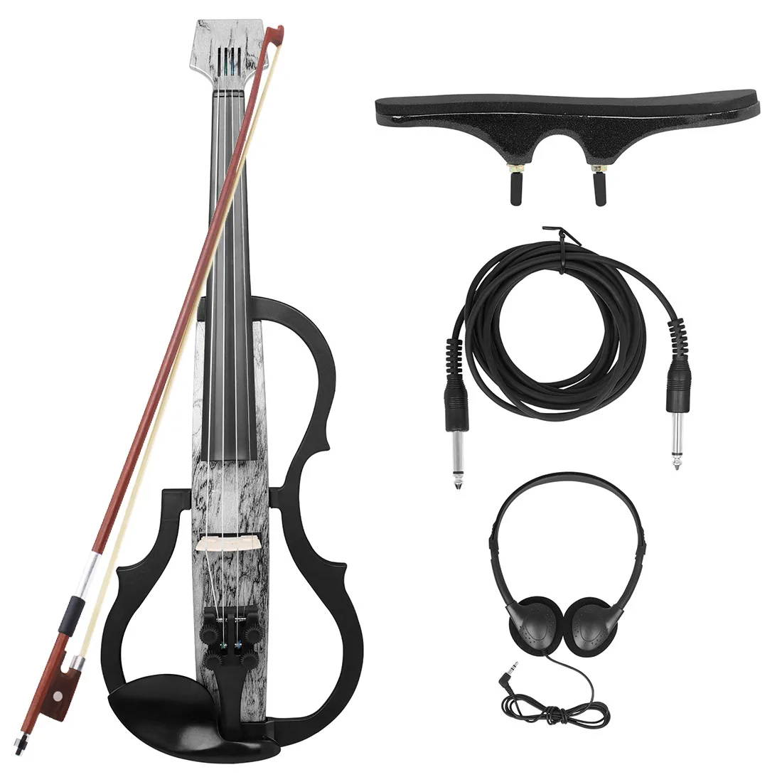 Foreign trade hot selling headless electronic violin carbon fiber silent violin adult professional level performance electronic