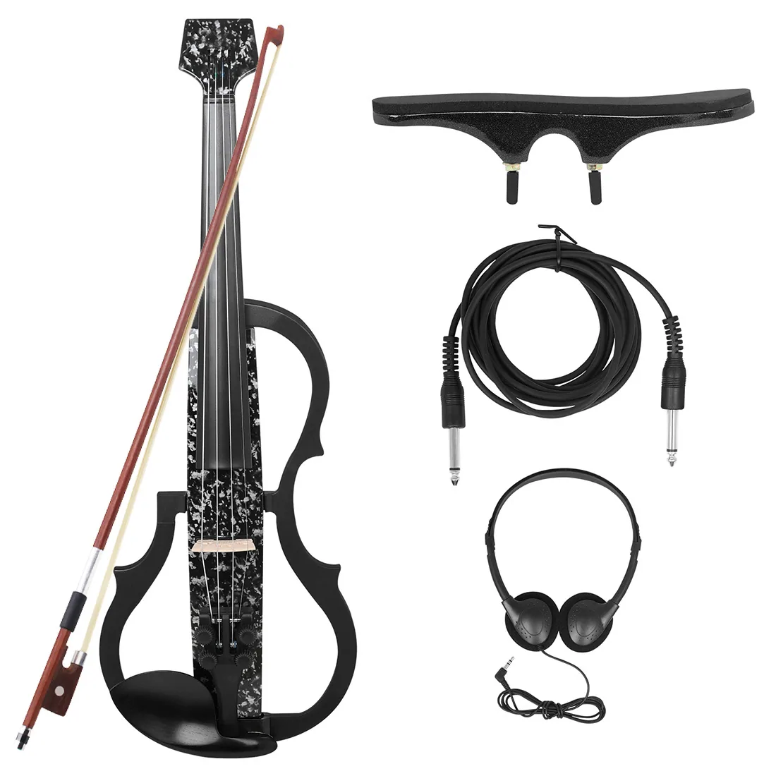 Foreign trade hot selling headless electronic violin carbon fiber silent violin adult professional level performance electronic 9