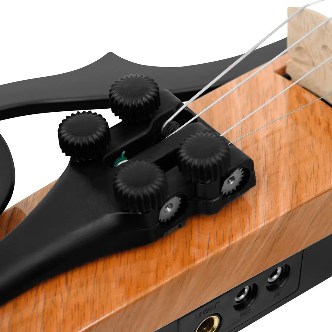 Carbon fiber headless electroacoustic violin, silent violin, adult professional performance electronic violin set with case 10