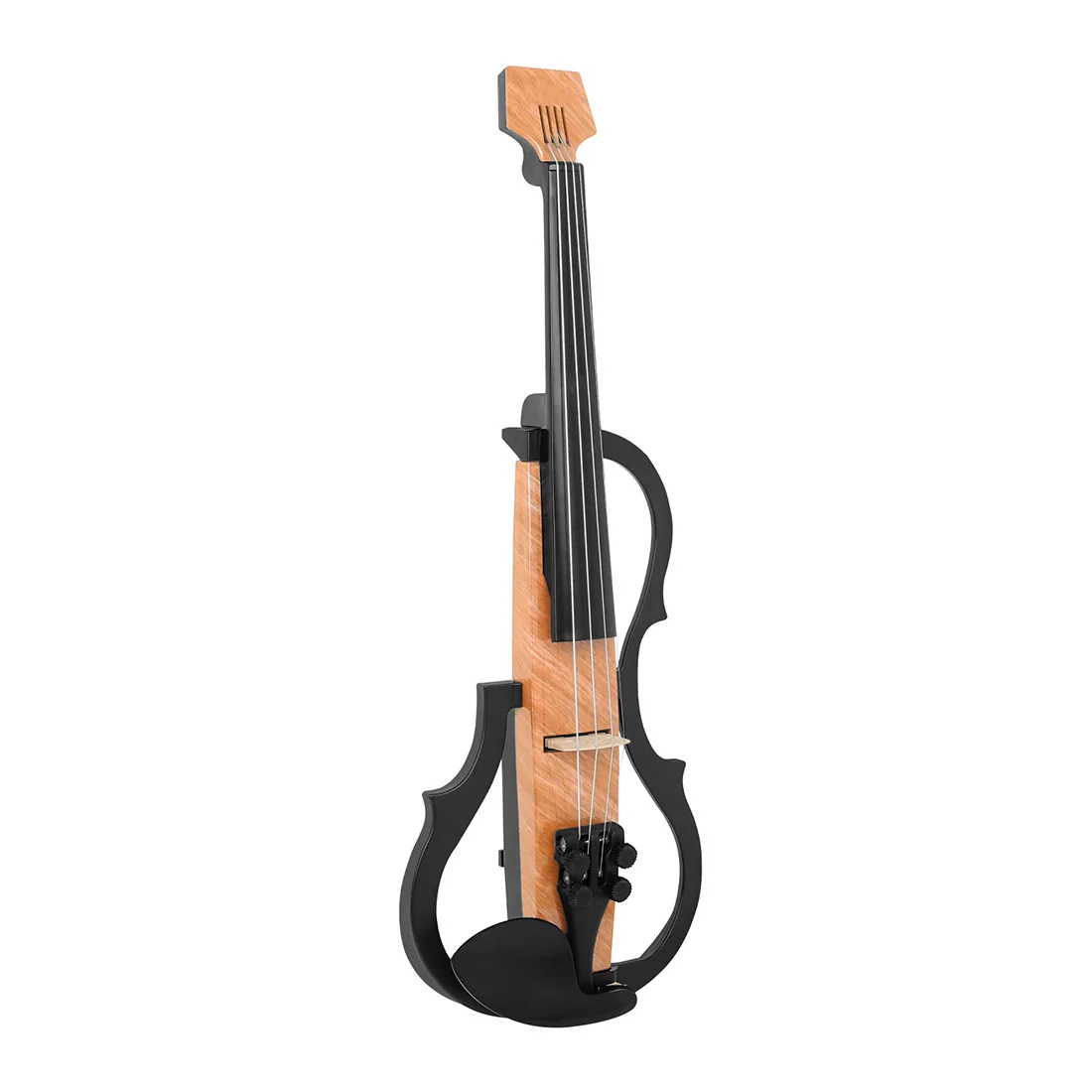Carbon fiber headless electroacoustic violin, silent violin, adult professional performance electronic violin set with case 3