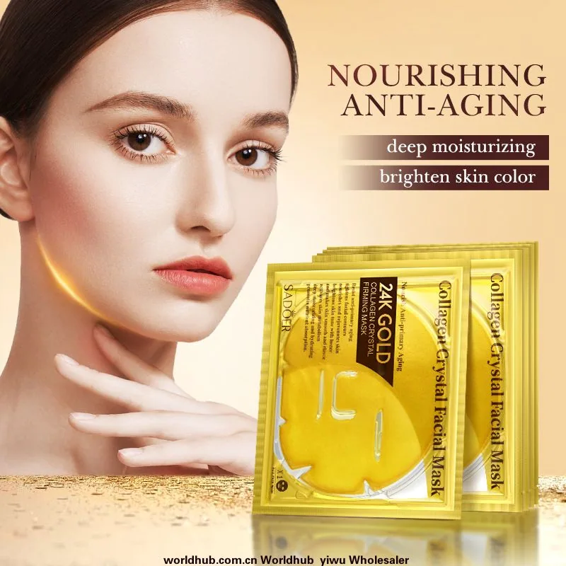 SADOER24k Gold Collagen Crystal Firming Mask Moisturizing Mask Cross-border Foreign Trade Wholesale