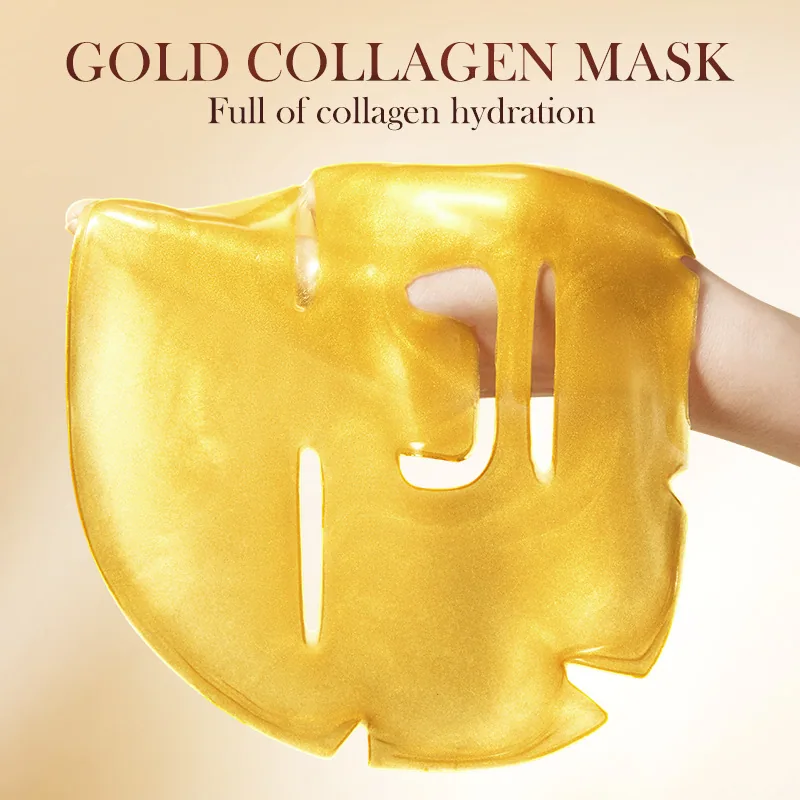 SADOER 24K Gold Collagen Firming Mask size specification label image, single mask cross-border wholesale specification displa