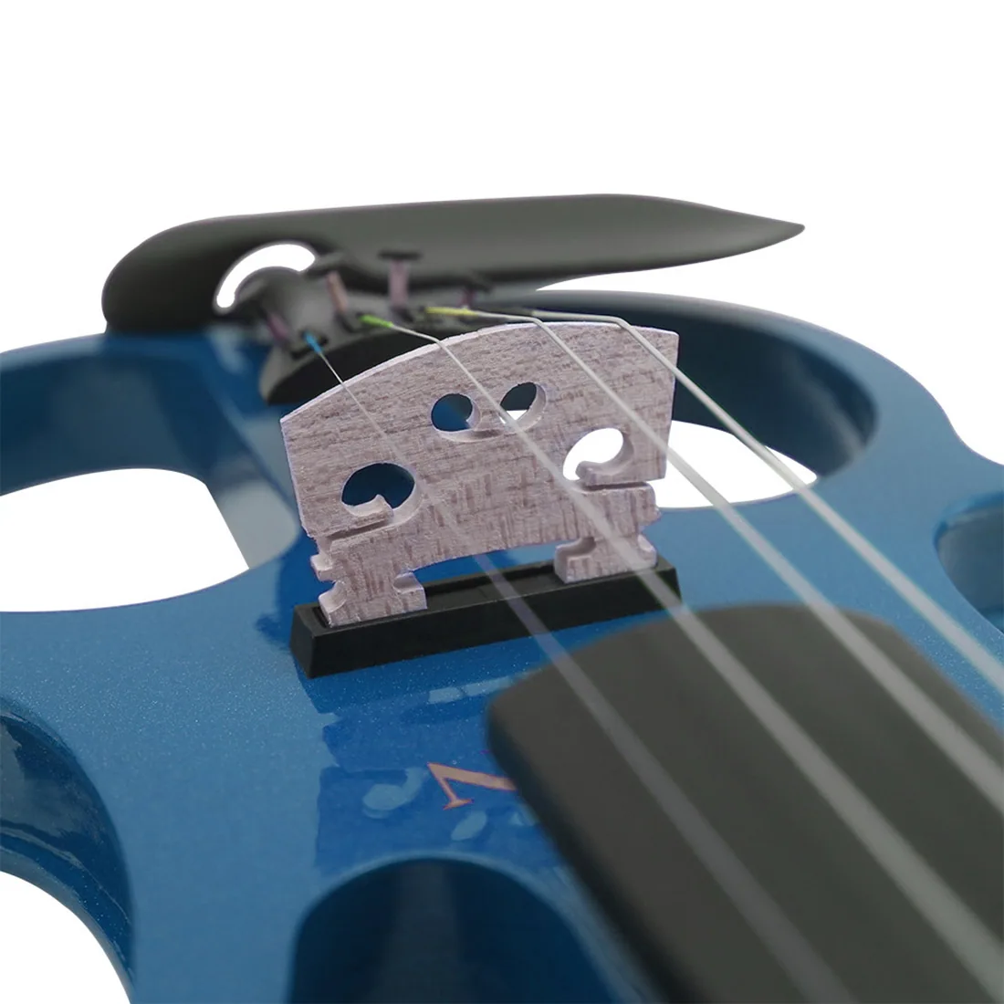 Wholesale Blue Electronic Violin Beginner Adult Performance Exam Grade Electronic Violin Instrument Electronic Violin 19
