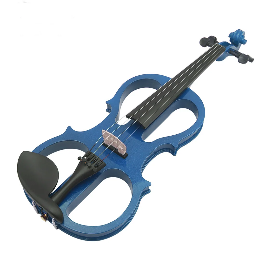 Wholesale Blue Electronic Violin Beginner Adult Performance Exam Grade Electronic Violin Instrument Electronic Violin 10