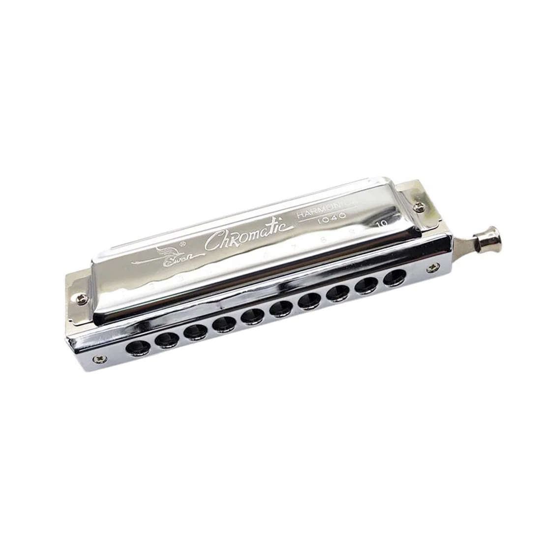 Cross border Swan Harmonica 10 hole 40 tone chromatic harmonica professional player harmonica instrument 6