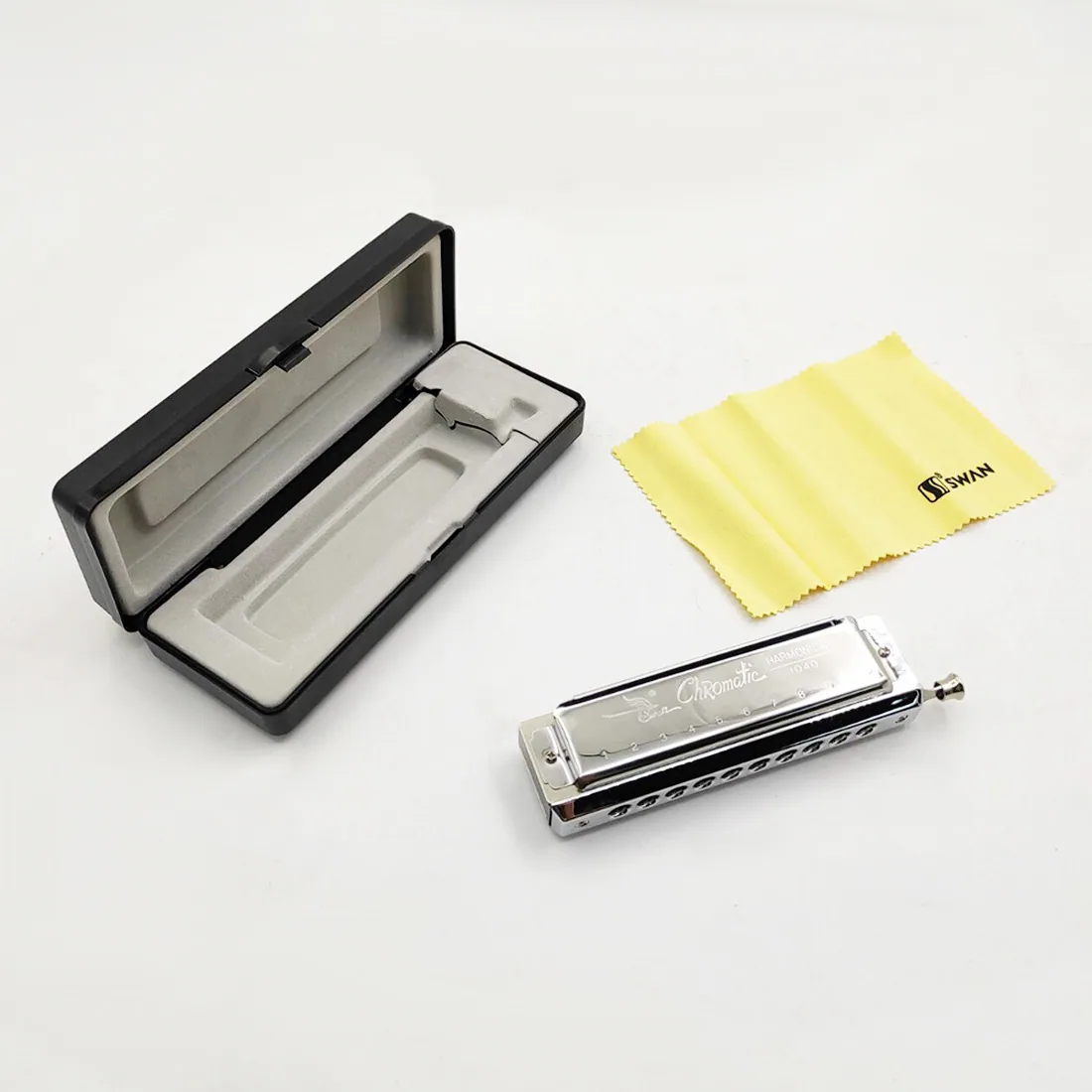 Cross border Swan Harmonica 10 hole 40 tone chromatic harmonica professional player harmonica instrument