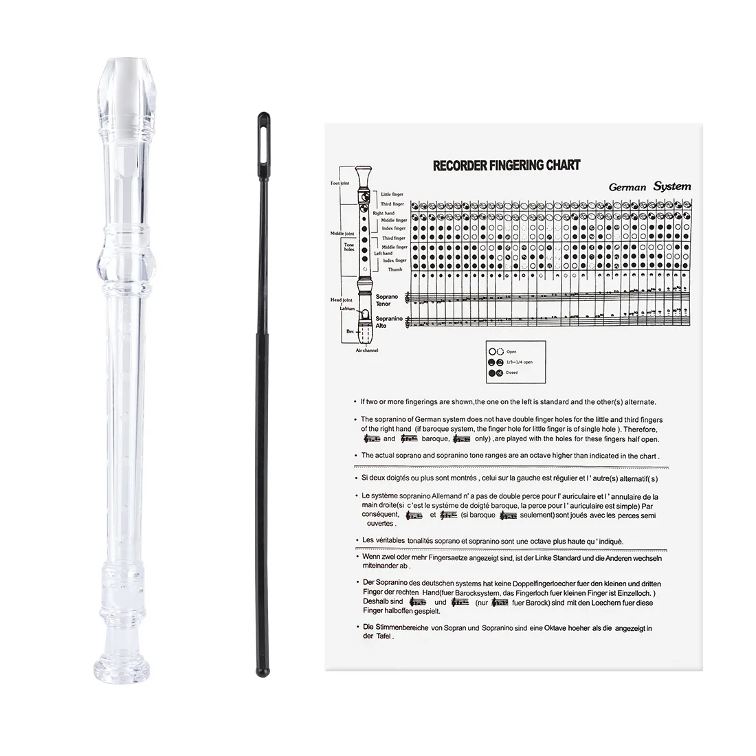 8-hole vertical flute G-tone ABS vertical flute beginner children's eight hole vertical flute music enthusiast professional inst