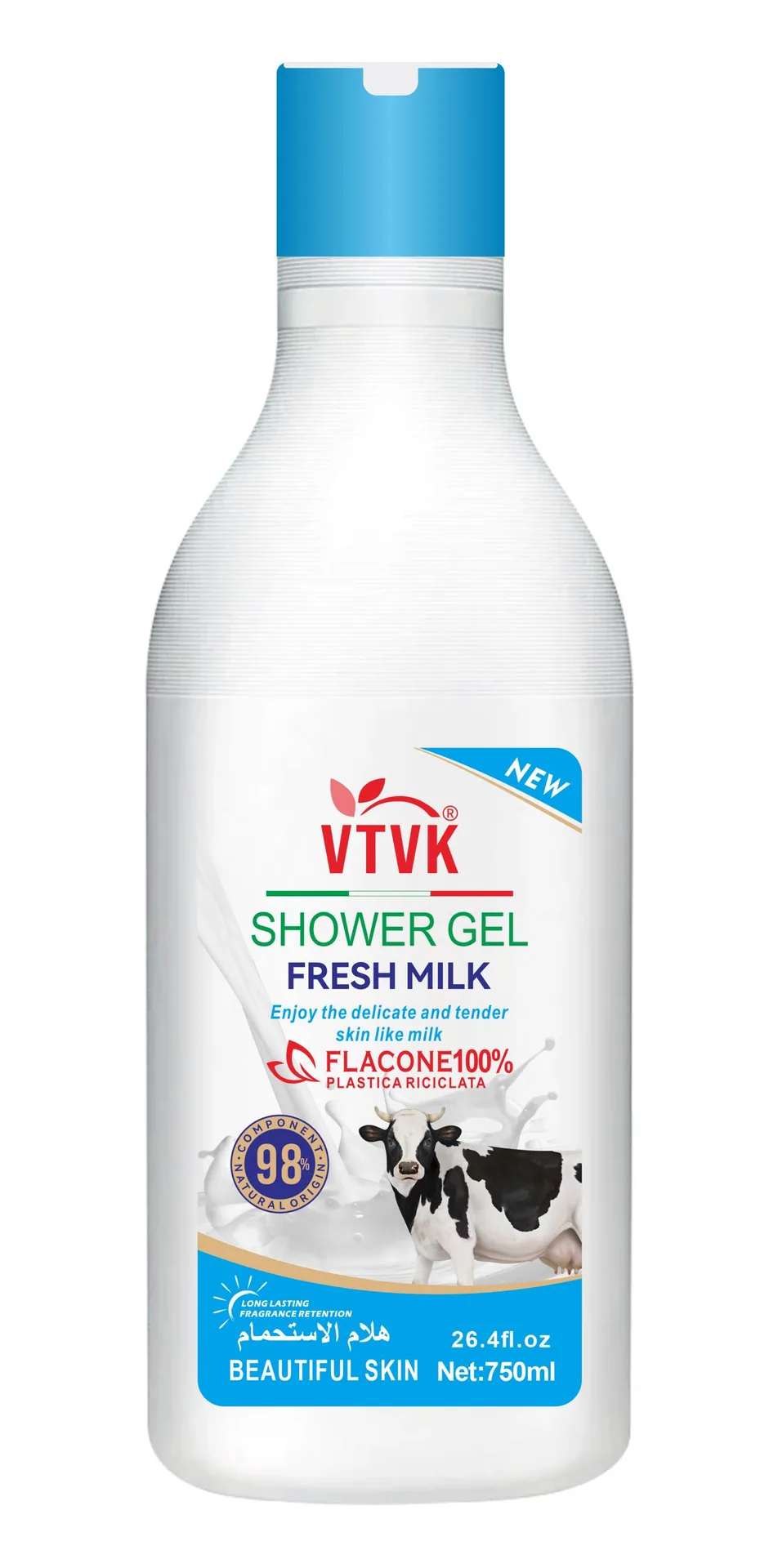 Vtvk’s Fresh Milk Shower Gel! SHOWER GEL FRESH MILK Enjoy the delicate and tender skin milk.750ML