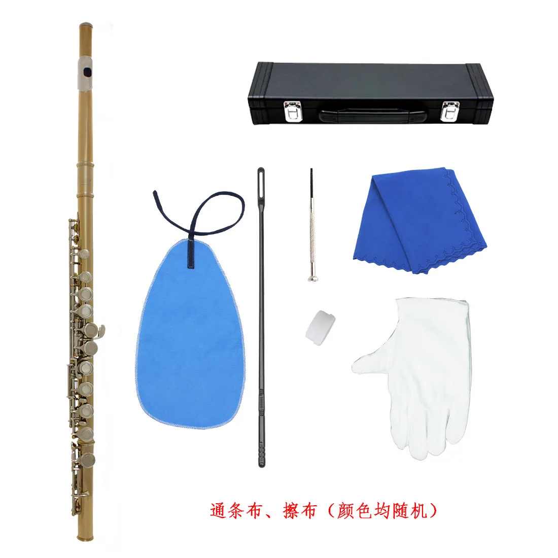 16 hole flute, C-tone, color nickel plated flute, E-key, beginner's exam, playing flute, Western musical instrument, flute 5