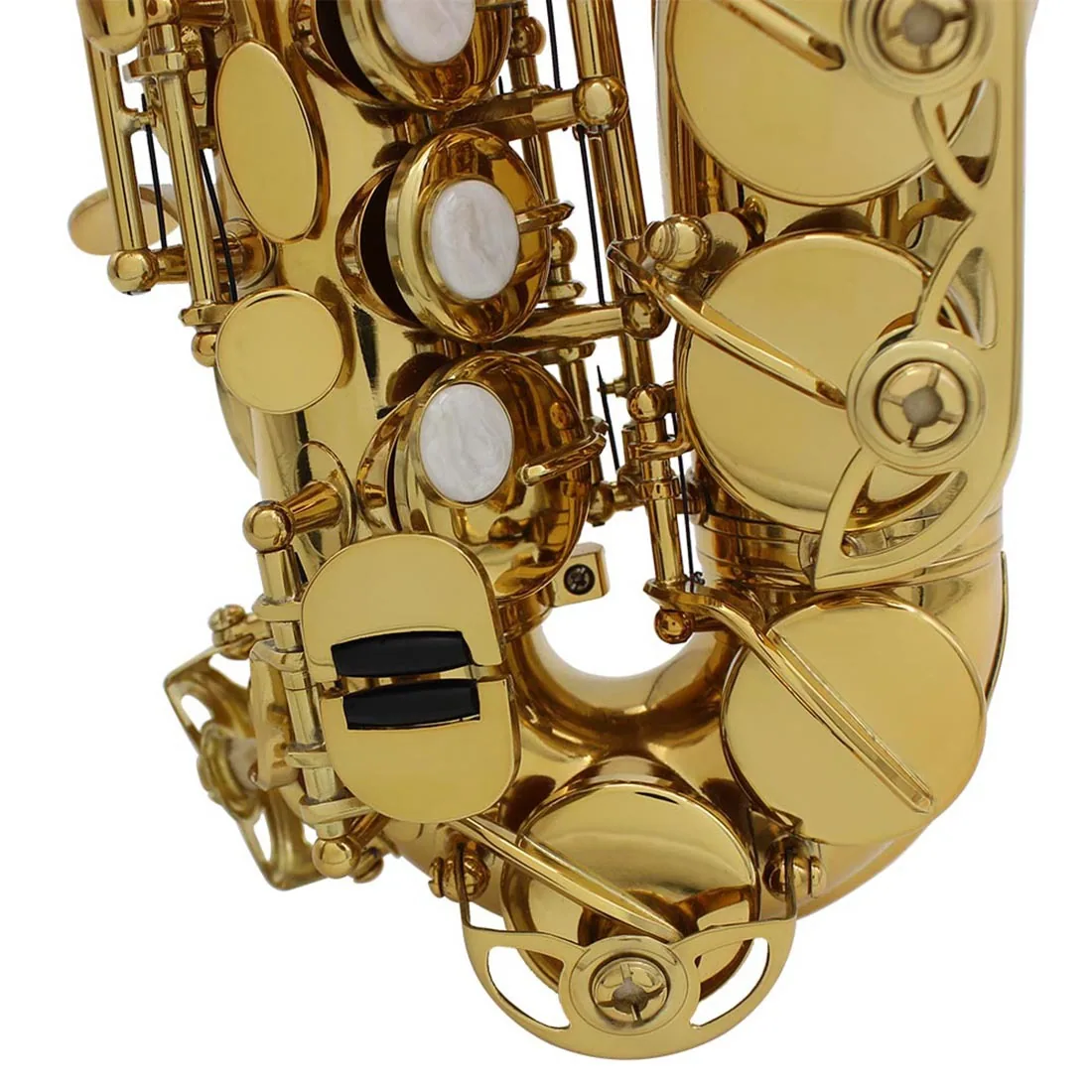 Factory direct sales of B-tone saxophone, high pitched small bend for children and adults to practice brass saxophone and wind i - Children's Coats 13