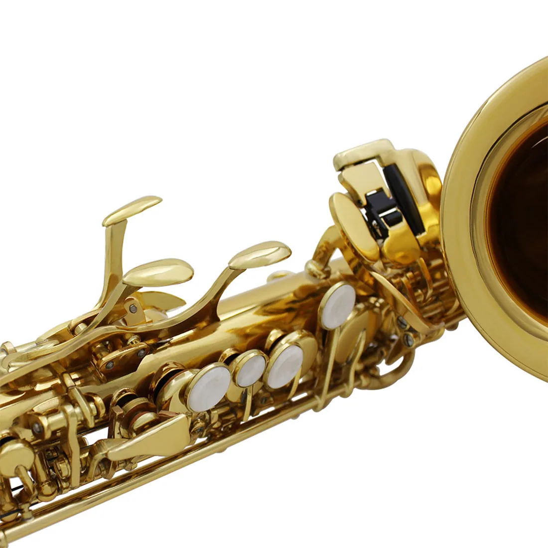 Factory direct sales of B-tone saxophone, high pitched small bend for children and adults to practice brass saxophone and wind i - Children's Coats 16
