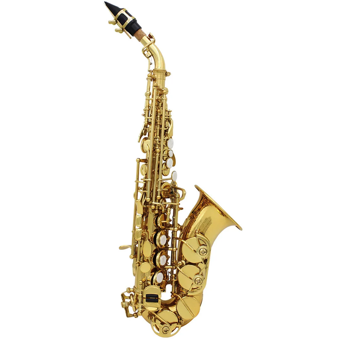 Factory direct sales of B-tone saxophone, high pitched small bend for children and adults to practice brass saxophone and win