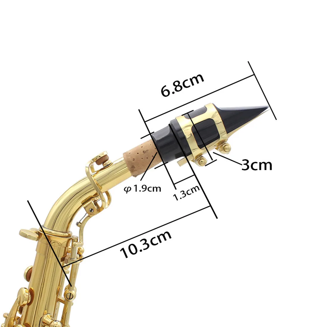 Factory direct sales of B-tone saxophone, high pitched small bend for children and adults to practice brass saxophone and wind i - Children's Coats 8
