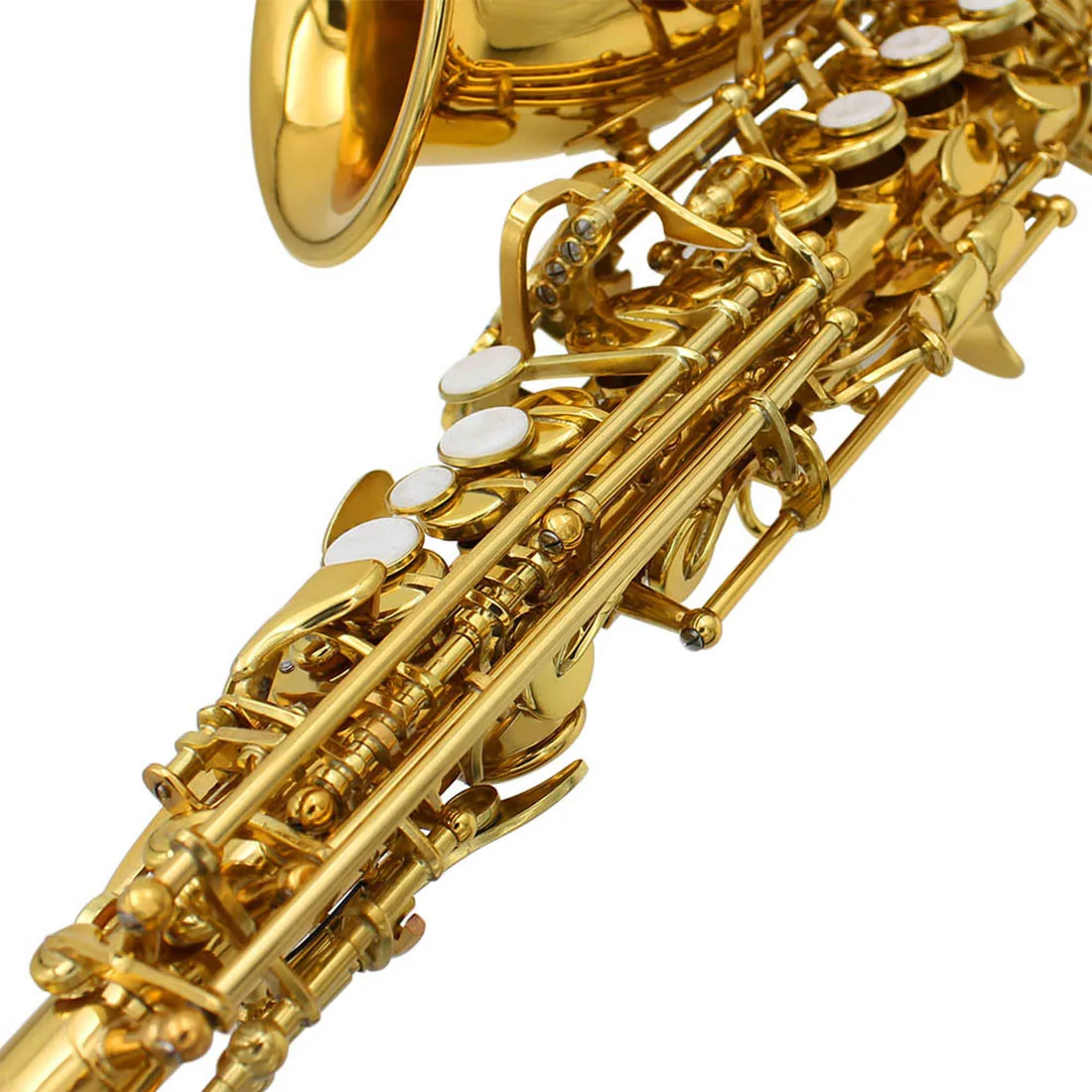 Factory direct sales of B-tone saxophone, high pitched small bend for children and adults to practice brass saxophone and wind i - Children's Coats 17