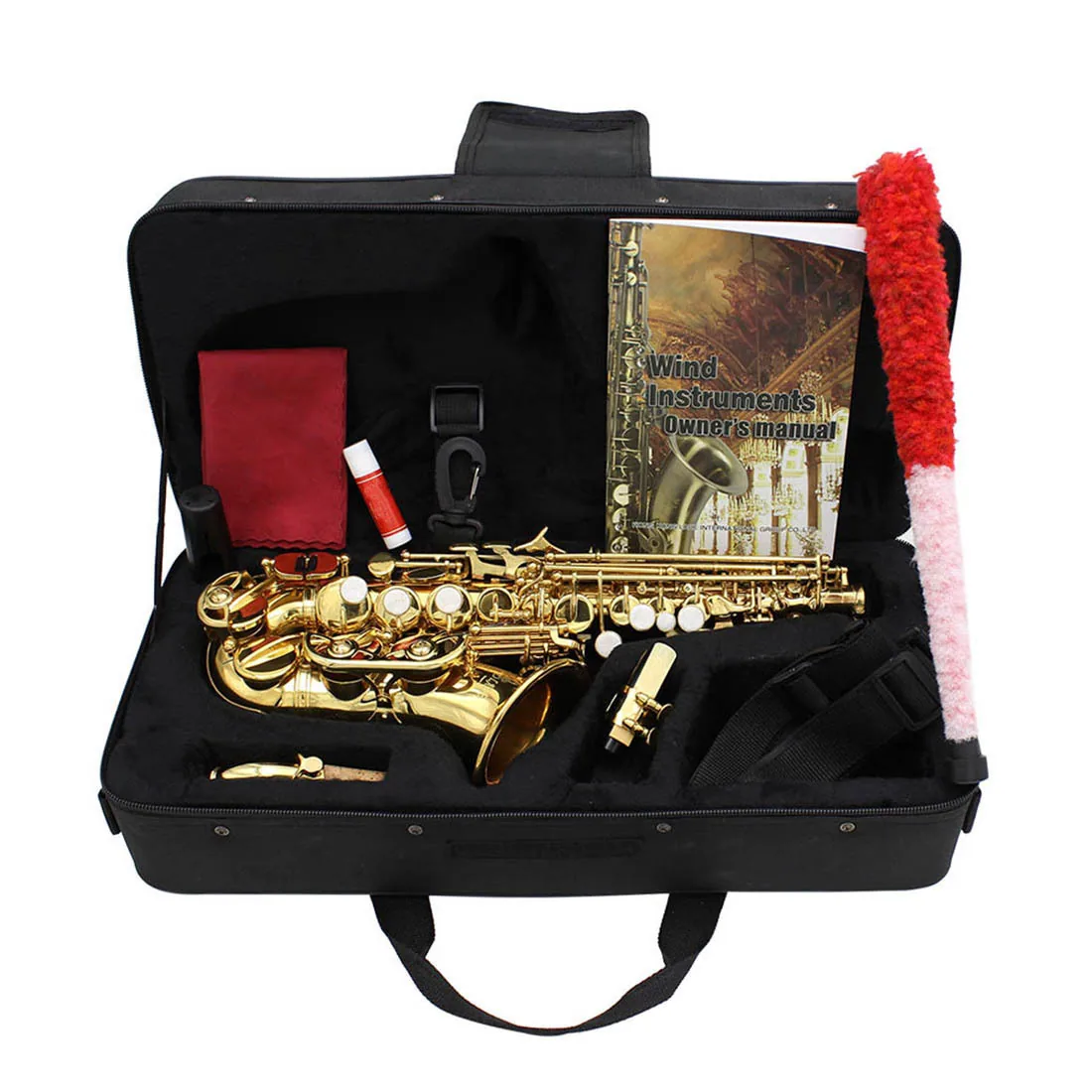 Factory direct sales of B-tone saxophone, high pitched small bend for children and adults to practice brass saxophone and wind i - Children's Coats 6