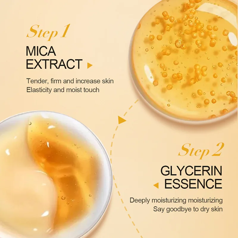 SADOER Gold Repair Mask leave-in application close-up showing gold foil texture and rich hydrating cream for moisturizing fac