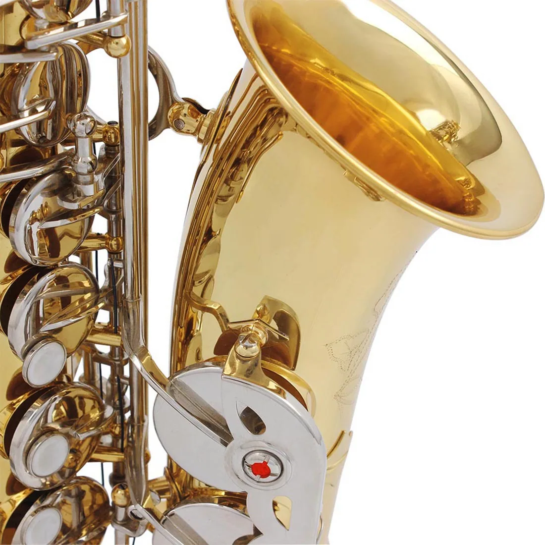 Factory direct sales of E-tone alto saxophone for beginners, instrument grading and performance level, painted gold brass saxoph 17