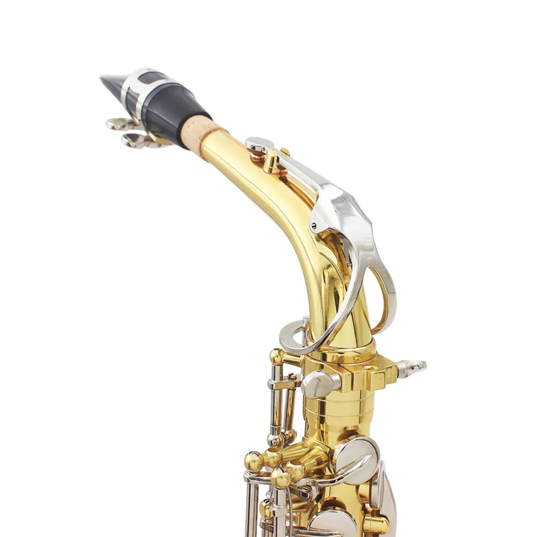 Factory direct sales of E-tone alto saxophone for beginners, instrument grading and performance level, painted gold brass saxoph 10