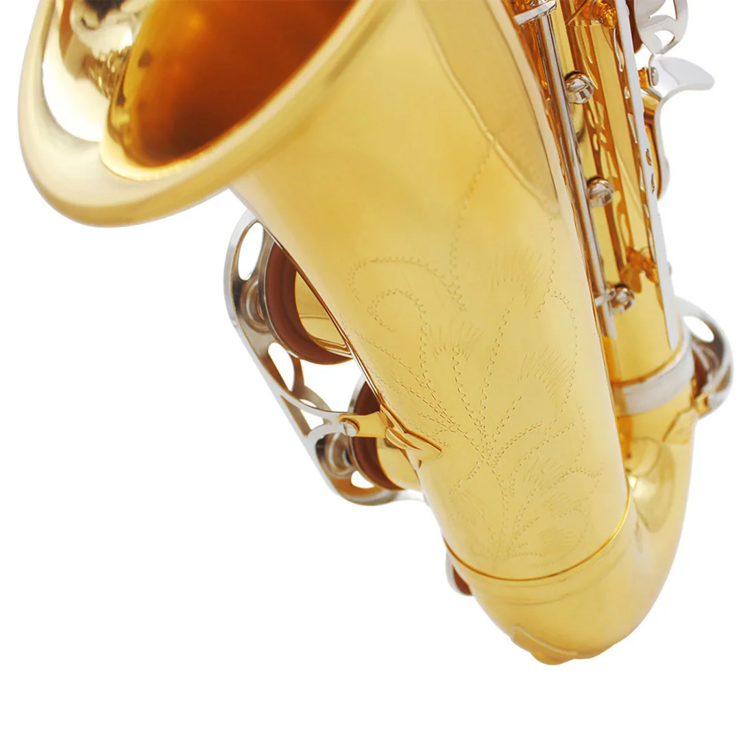 Factory direct sales of E-tone alto saxophone for beginners, instrument grading and performance level, painted gold brass saxoph 13
