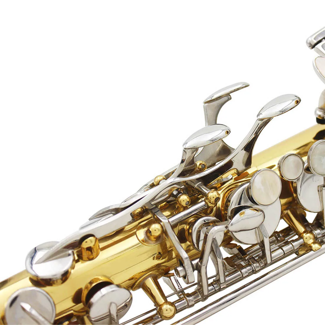 Factory direct sales of E-tone alto saxophone for beginners, instrument grading and performance level, painted gold brass saxoph 15