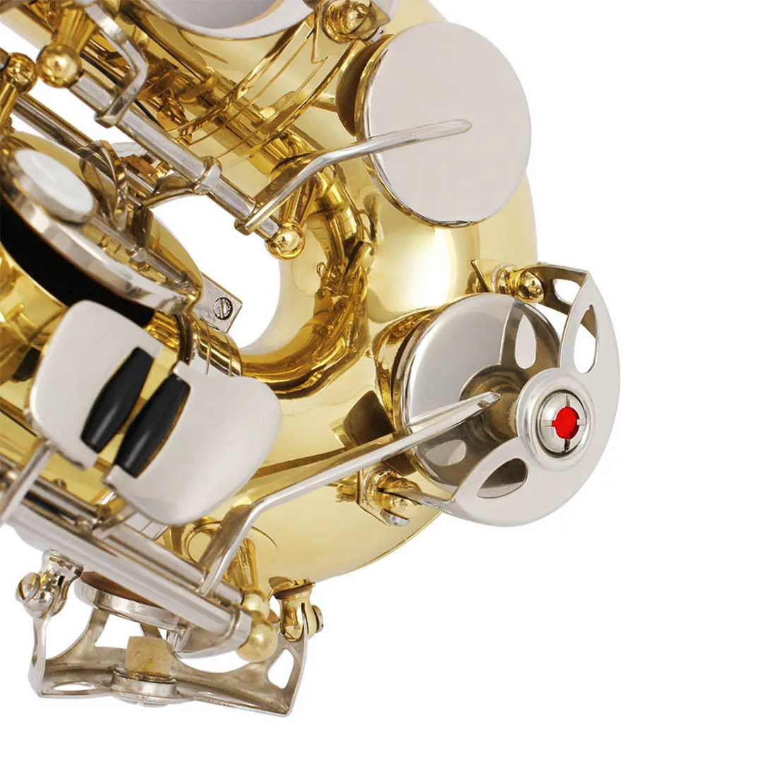 Factory direct sales of E-tone alto saxophone for beginners, instrument grading and performance level, painted gold brass saxoph 11