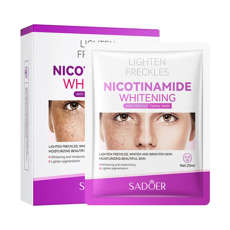Full English SADOER Niacinamide Whitening and Freckle Removal Mask Mask Boxed Moisturizing Mask Summer Cross-border Foreign T