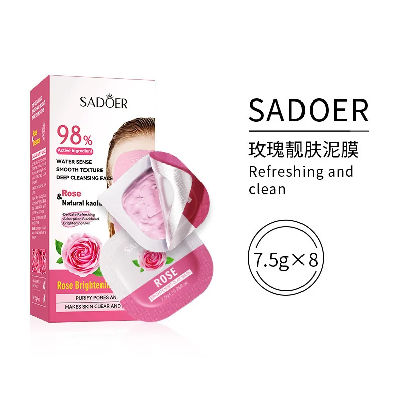 Mud Mask SADOER Clean Green Tea Turmeric Mud Mask Moisturizing Mask Foreign Trade Cross-Border Wholesale 3